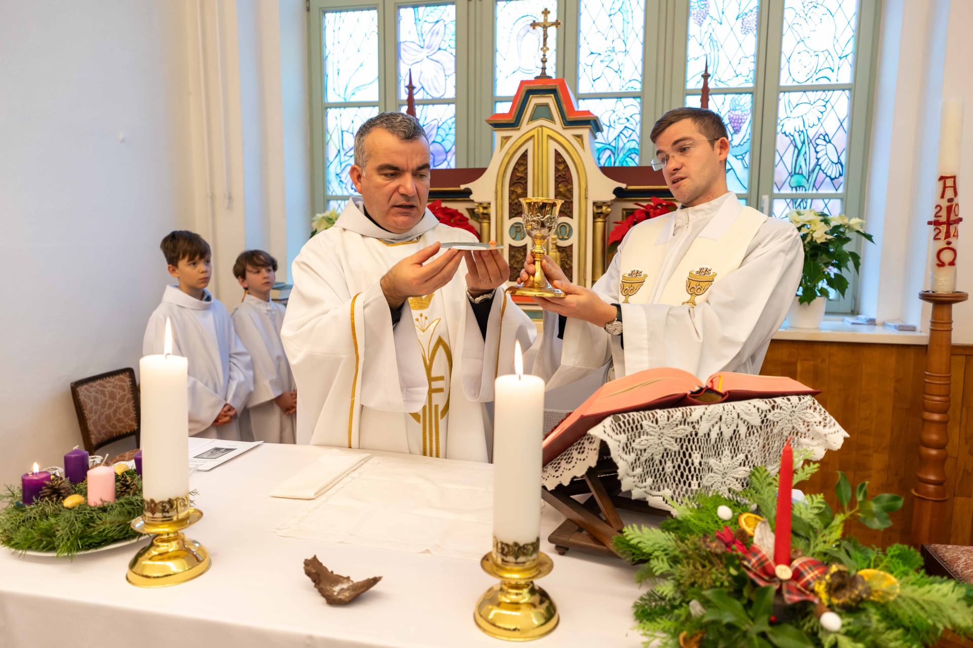 Kápolnabúcsú és ablakszentelés a keszthelyi Ranolder iskolában